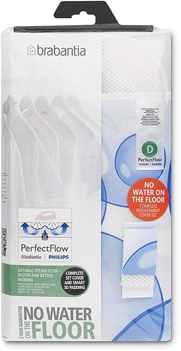 Brabantia Bubbles Perfect Flow Ironing Board Cover packaging-min