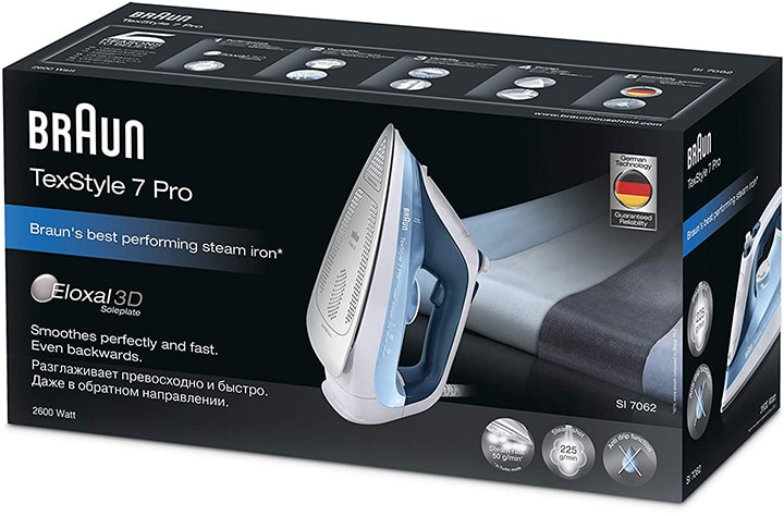 Braun TexStyle 7 Pro SI7062BL Steam Iron box-min