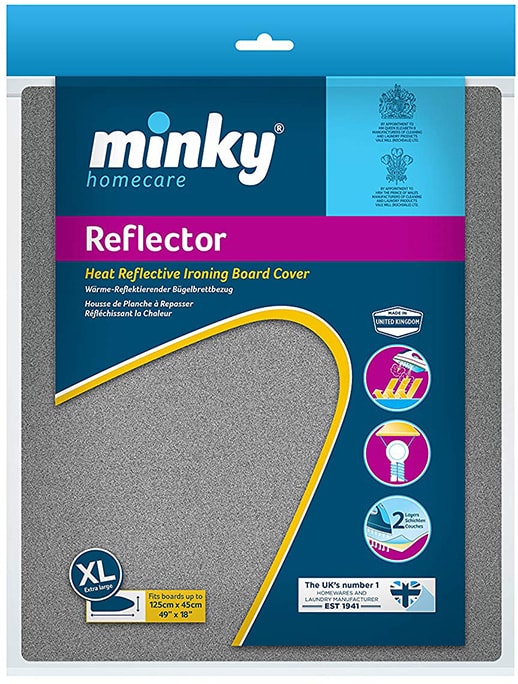 Minky Metallic Reflector Ironing Board Cover main image-min