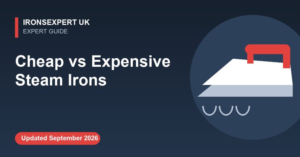 Cheap vs Expensive Steam Irons – IronsExpert UK guide illustration