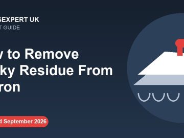 How to Remove Sticky Residue From an Iron – IronsExpert UK guide illustration