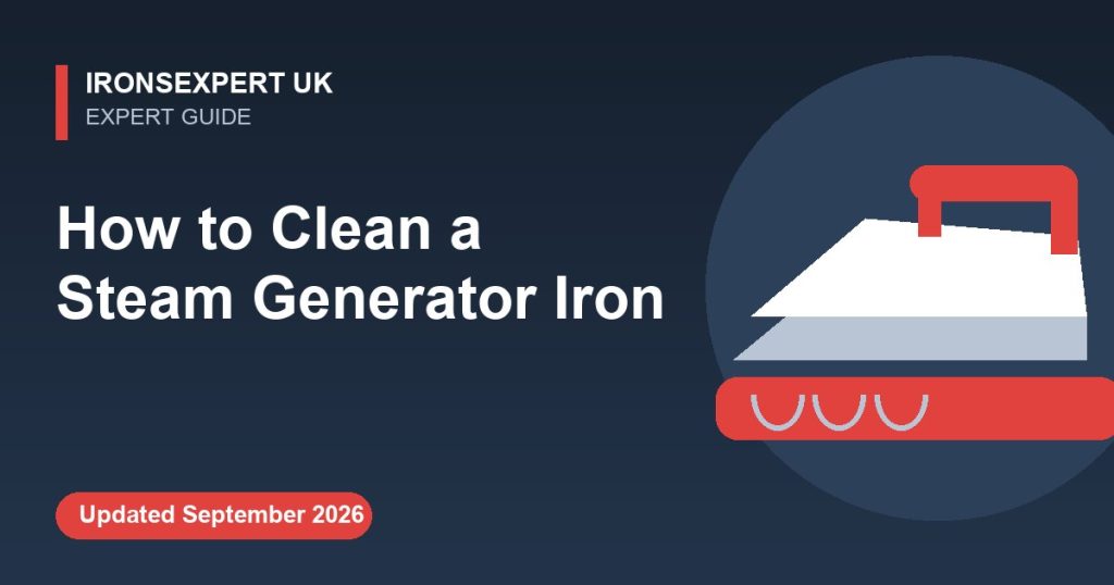 How to Clean a Steam Generator Iron – IronsExpert UK guide illustration