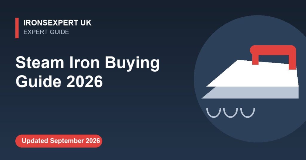 Steam Iron Buying Guide 2026 – IronsExpert UK guide illustration