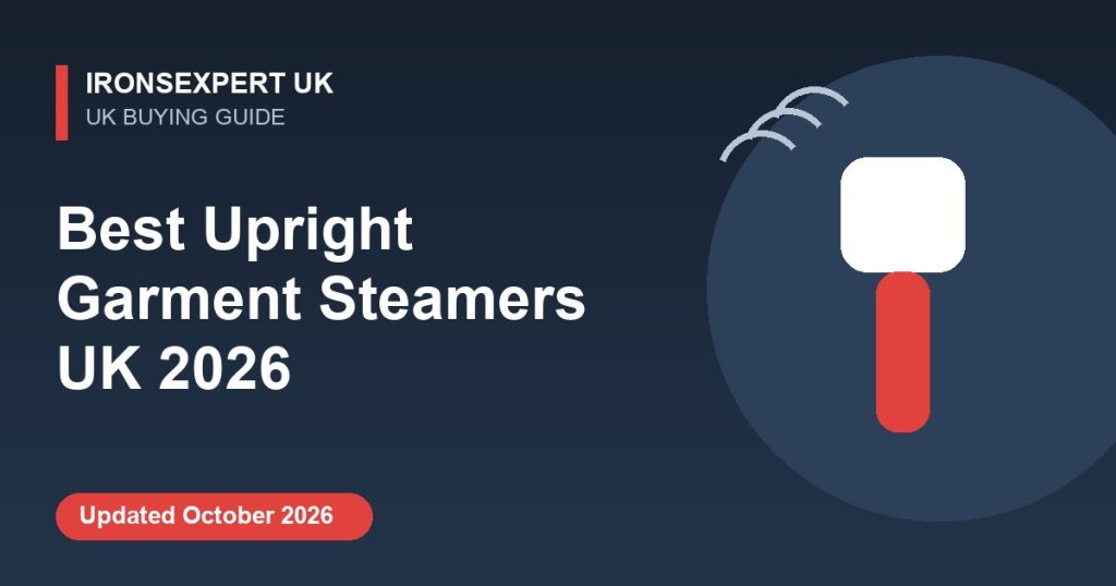 Best Upright Garment Steamers UK 2026 – IronsExpert UK guide illustration
