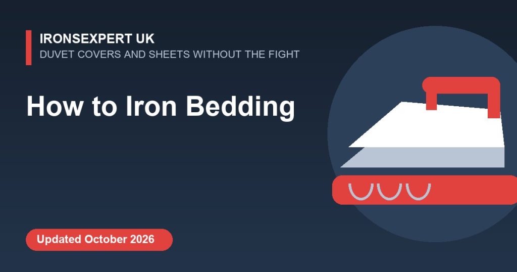 How to iron bedding