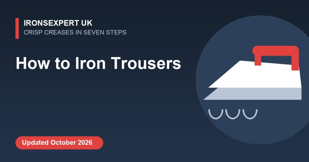 How to iron trousers